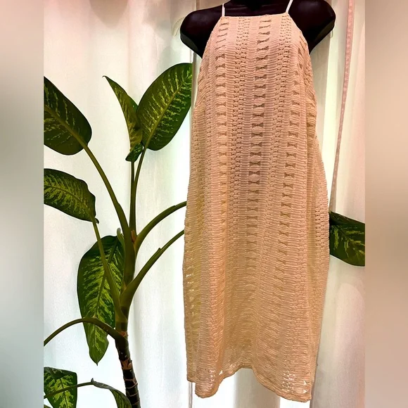 Mossimo Supply Co. | Dresses | Mossimo Off White Lace Halter Dress Size M  Sleeveless | Poshmark